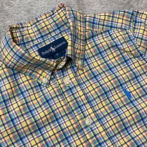 Polo Ralph Lauren Shirt Boys 4 Plaid Short Sleeve Button Down Shirt